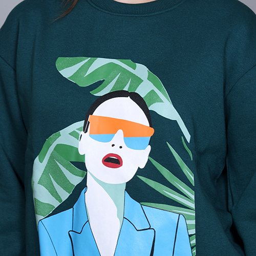 Full Sleeve Graphic Print Sweatshirt