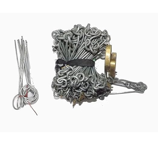 20 Metre Survey Measuring Chain/ground Measuring Chain/land Survey Chain With Brass Tag, Brass Handle And 10 Arrow