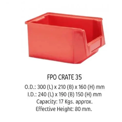 Plastic Storage Bin - Cavity Quantity: Single