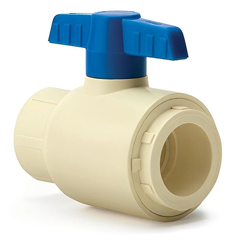 CPVC Ball Valve - Manual Operation, Standard Size , White Color, For Industrial Water Applications