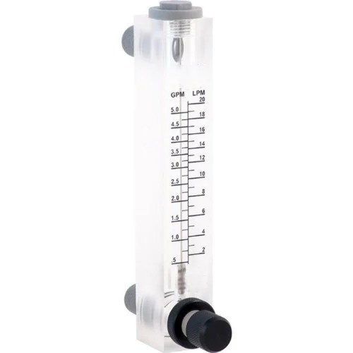 Laboratory Acrylic Rotameter - Color: White