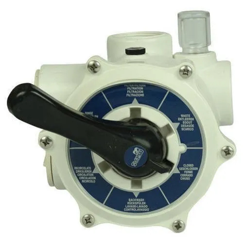 1.5 Inch Multi Port Valve - Standard Size, White | Ideal for Industrial Water Treatment Applications