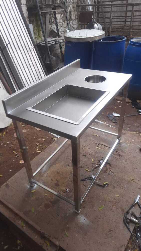 Kfc Breading Table - Color: Silver