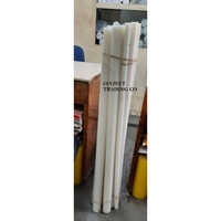 White Hdpe Polypropylene Rods Meter Length Sheet - Hdpe Material, 1000 Mm L, Round Shape, White Color | Versatile For Various Applications
