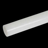 White UHMWPE Rod - 10mm to 200mm Round Shape Rigid Hardness Low Friction High Impact Strength Excellent Wear Resistance