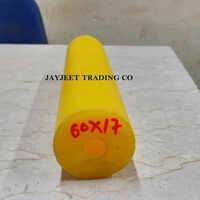 Polyurethane Pu Bush - 60x17mm, 300mm Length - Heavy-duty Yellow Round Component For Industrial Applications