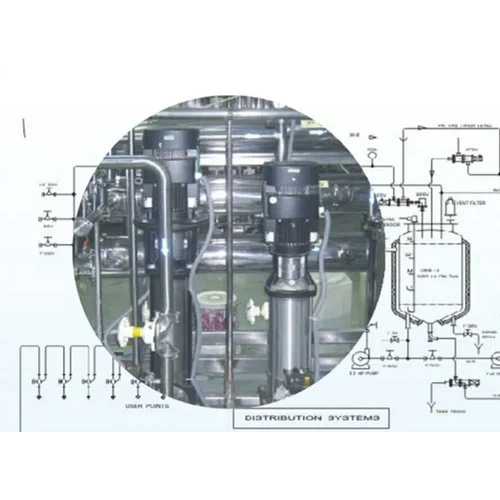 WFI Distribution Loop System Storage Vessel with Distribution Pump And Piping