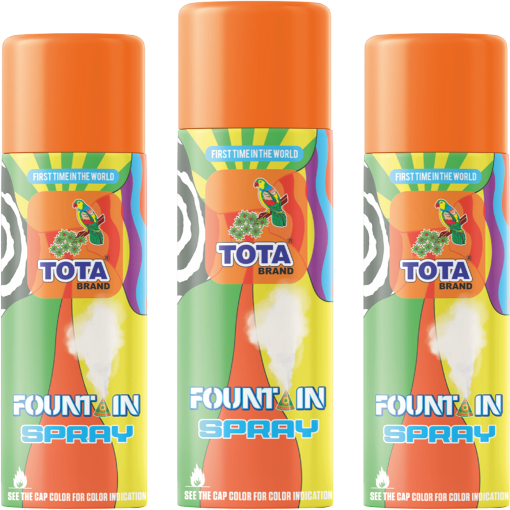 Tota Fountain Spray - High-quality Multicolor Foam Spray, Skin-friendly And Non-toxic | Easy To Use, Eco-friendly For Festivals And Outdoor Fun Activities