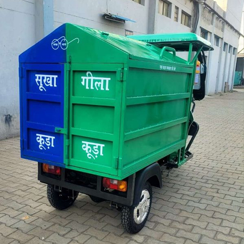 Ms E-rickshaw Garbage Loader - 150-200 Km Range, Eco-friendly Electric Loader With 2-5 Year Battery Life