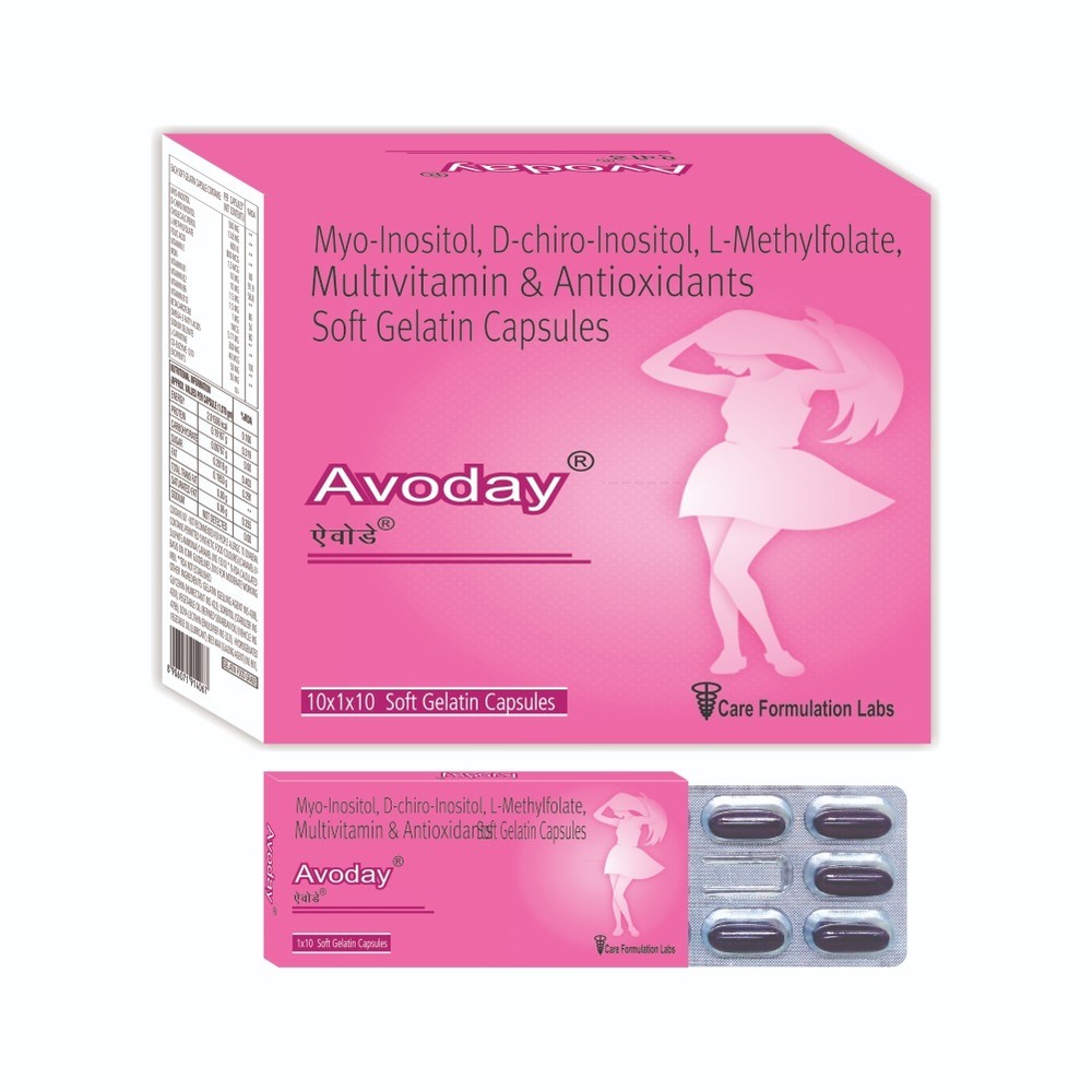 Myo-Inositol, D-Chiro-Insositol,  L-methyfolate Multivitamins & Anti-Oxidants Softgelatin Capsule