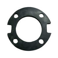 80 Mm Cut Flange Rubber Gasket - Natural Rubber, Round Shape, Black Color, 5000 Psi Rated Pressure | Industrial Pipe Sealing Solution