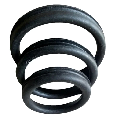 100 Mm Di Pipe Rubber Ring Joint Gasket - Color: Black