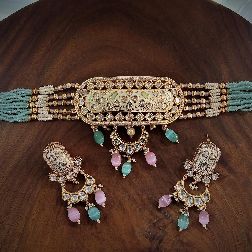 Kundan Necklace Set - Gender: ]