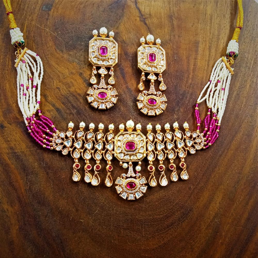 Kundan Necklace Set - Gender: ]