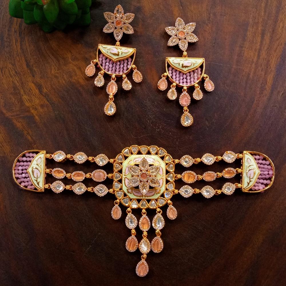 Kundan Necklace Set - Gender: ]