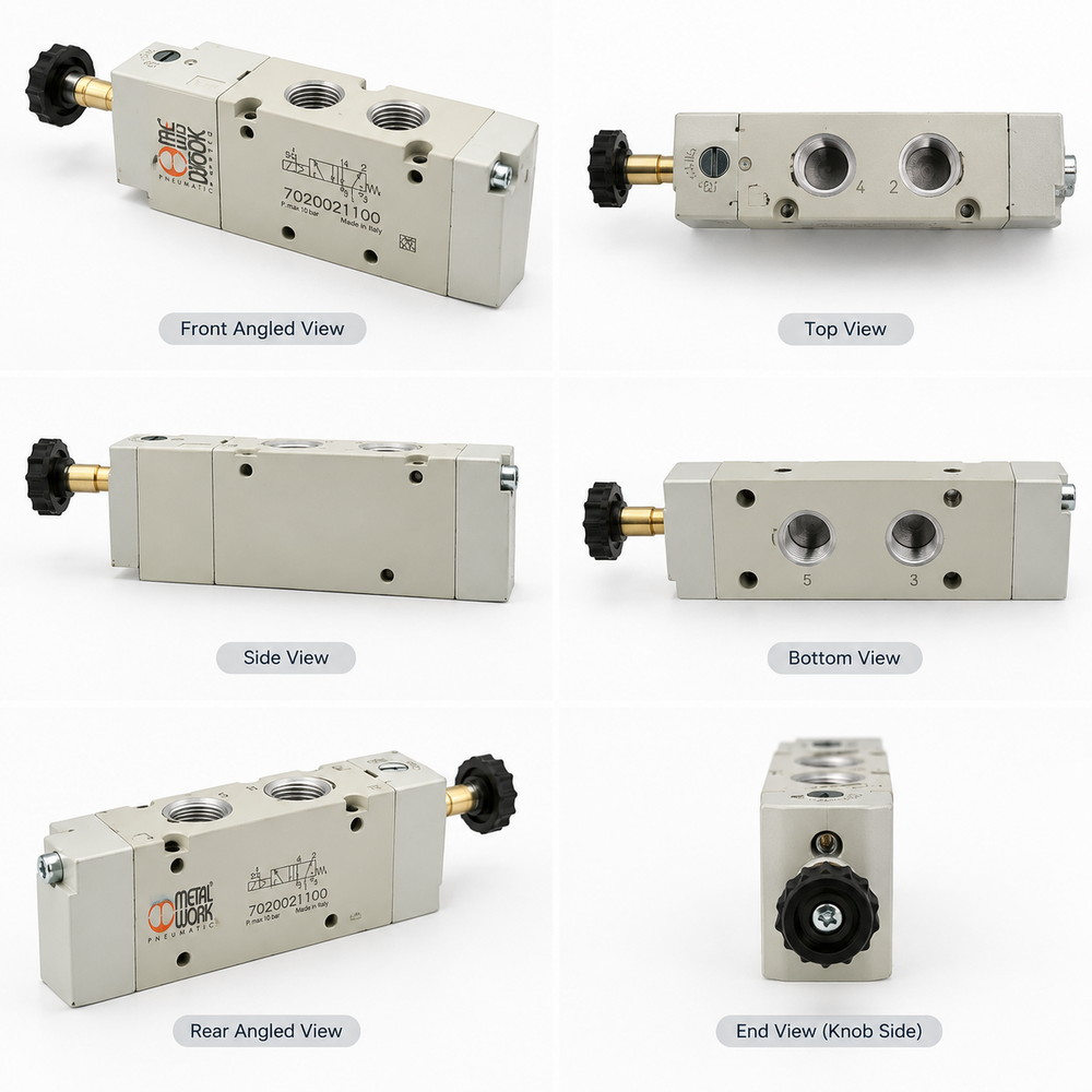 5 Port Solenoid Valve - Color: White