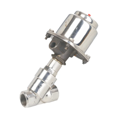 2-2 Way Pneumatic Operated On-Off Y Type Valve - Color: Silver