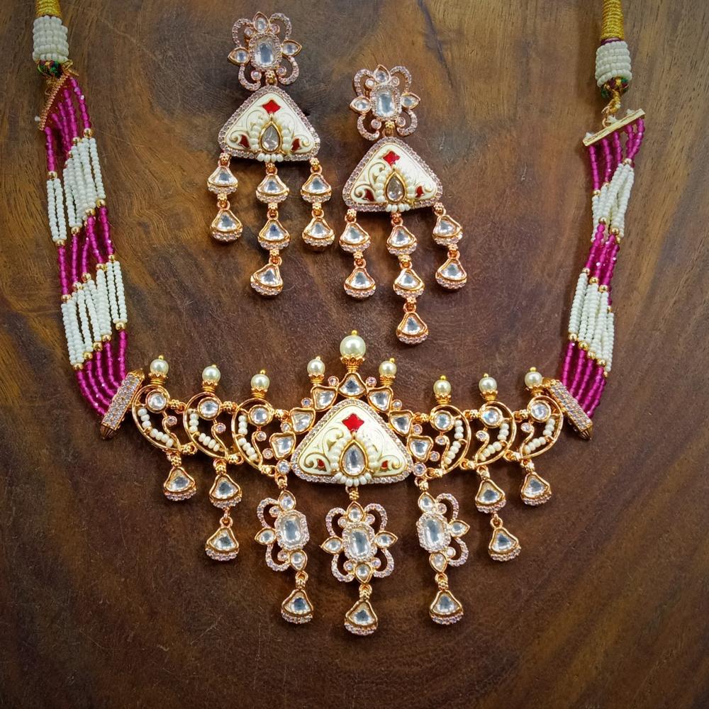 Kundan Necklace Set - Gender: ]