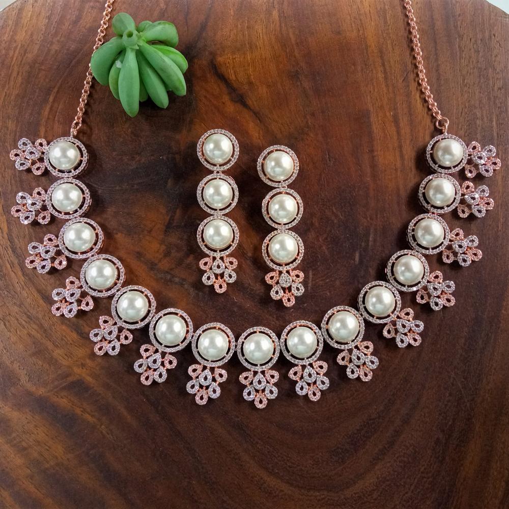 Cubic Zirconia Necklace Set