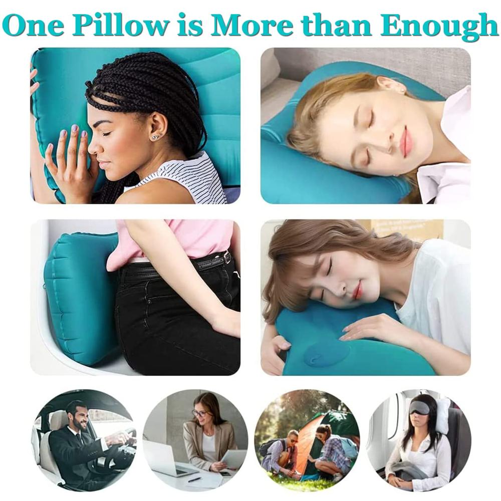 Nylon Ultralight Inflatable Camping Pillow