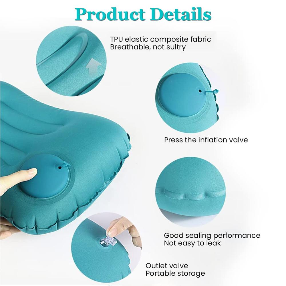 Nylon Ultralight Inflatable Camping Pillow