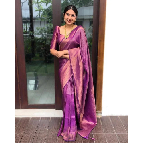 Women Pure Kanchipuram Soft Silk Saree