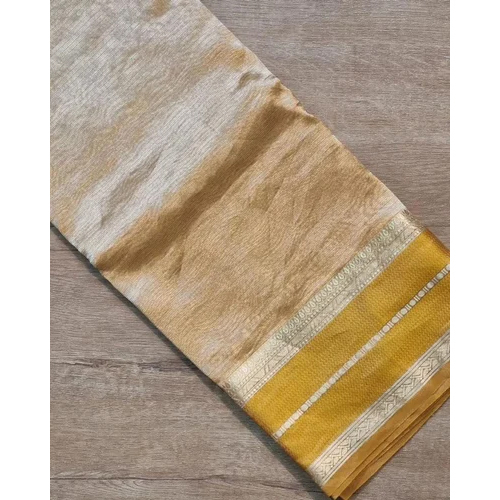 Tissue Saree - Color: Yellow