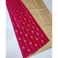 Blue Jacquard Silk Saree