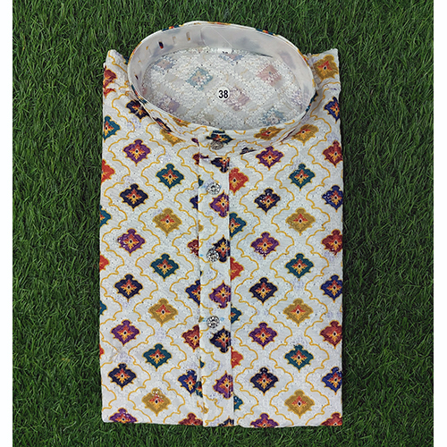 Mens Short Kurta - Color: Multicolor