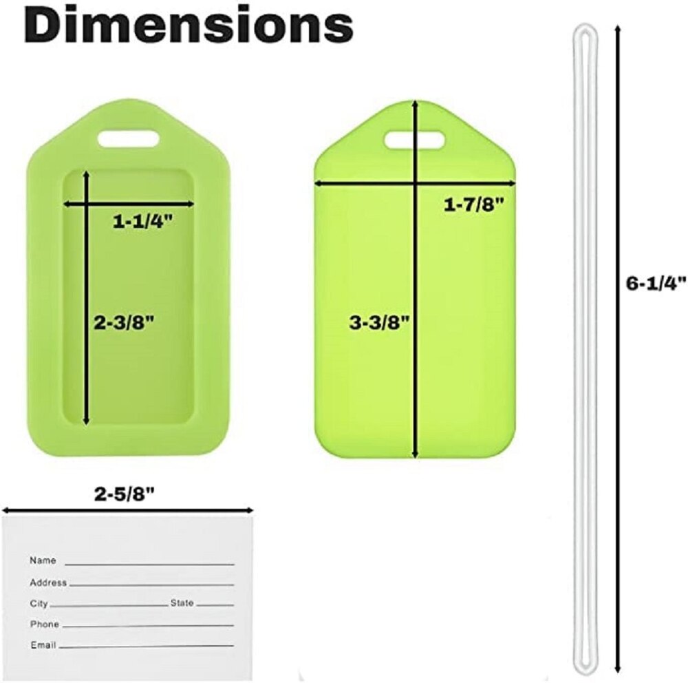 Silicone Luggage Tags