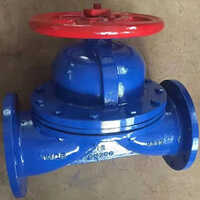 Rubber Lined Diaphragm Valves - Color: Blue