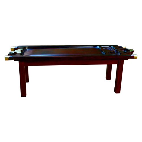 Wooden Panchakarma Massage Table - Color: Brown