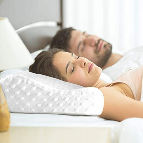 Memory Foam Cervical Contour Medical Pillow - Usage: Supports Neck