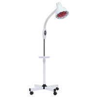 Infrared Heating Lamp - Durable Plastic & Stainless Steel, White Color, Waterproof, Portable Design, Easy Manual Operation For Medical Facilities