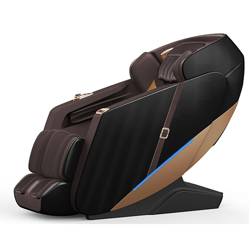 Robotic Human Full Body Massage Chair - Color: Black & Brown