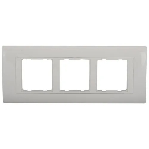 6 Module Switch Plate - Color: White