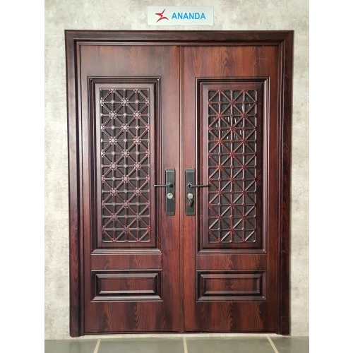 Ananda Ms Grill M S-01 Door - Color: Dark Brown