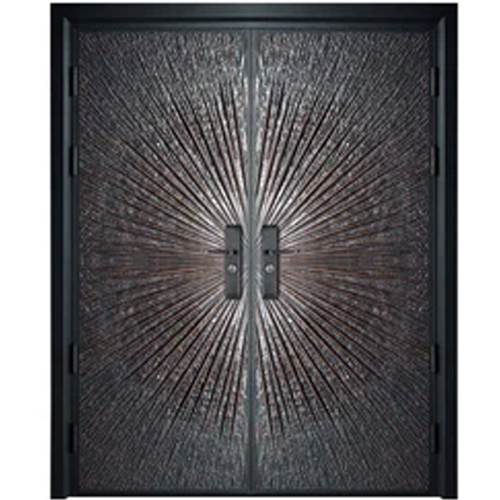 Mild Steel Door - Color: Brown