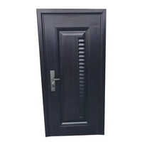 Dark Brown Hinged Security Steel Door - Design: Standard