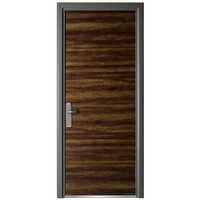 Wood Finish Steel Safety Door