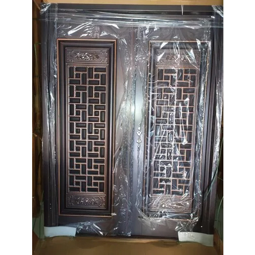 Steel Security Doors COPPER FINISHING