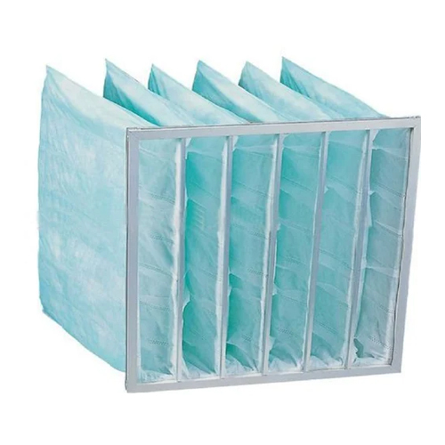 Fiber Glass Pocket Filter Bags - Color: Sky Blue