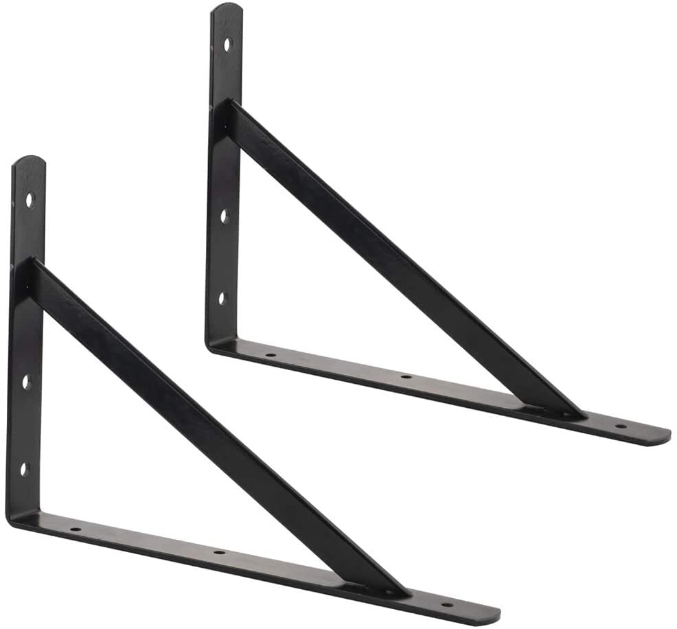 Shelf Bracket - 20" X 13", Black, 10-pack - Color: Black