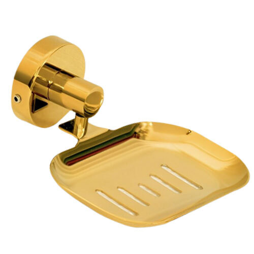 1003 Pvd Gold Single Soap Dish - Color: Golden