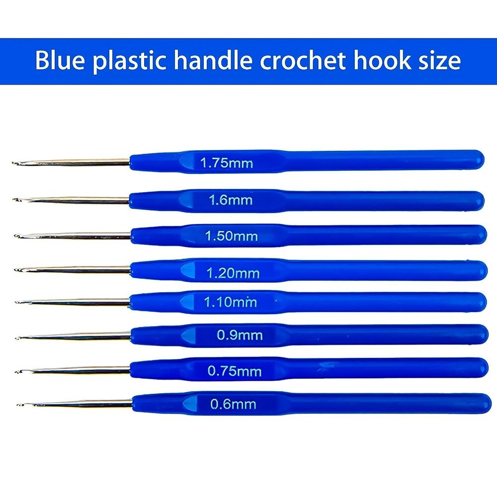 Crochet Hook Needle Set - 52pcs Ergonomic Soft Grip Hook Set 0.6mm-6mm | Includes Scissors, Tapes, Needles, And Silicone Caps For Crafting