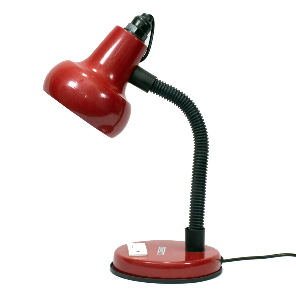 Red Color Sholey Study Lamp - Metal