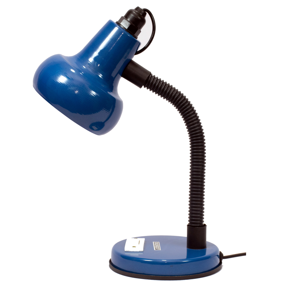 Blue Color Study Sholey Table Lamp - Metal, Round Shape, 10 Watts , Adjustable Arm For Targeted Lighting