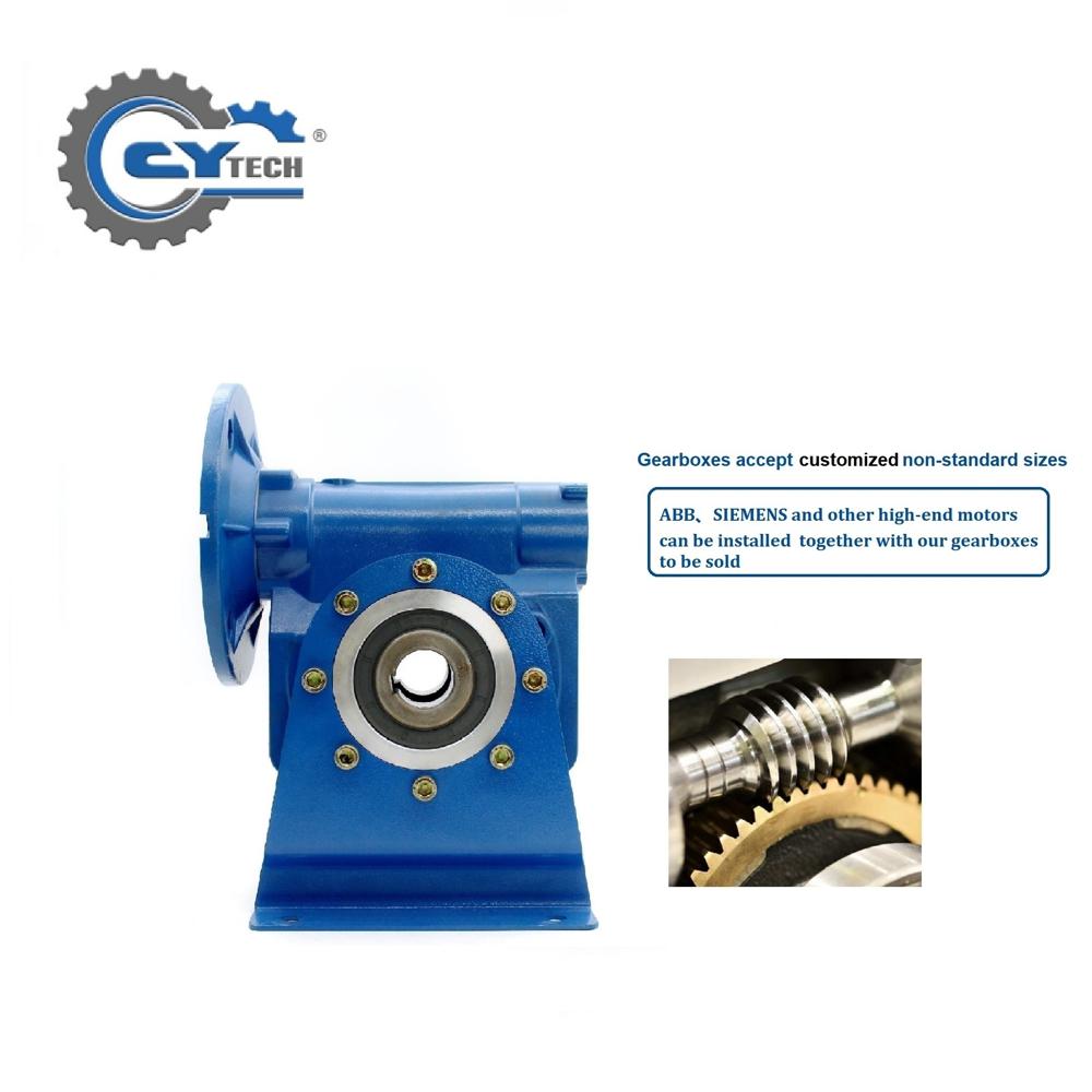 CHENYUE Worm Gear Reducer NMVF 90 Input19/22/24/28mm Output 35mm Speed Ratio from 5:1 to 100:1 for Speed Reduction