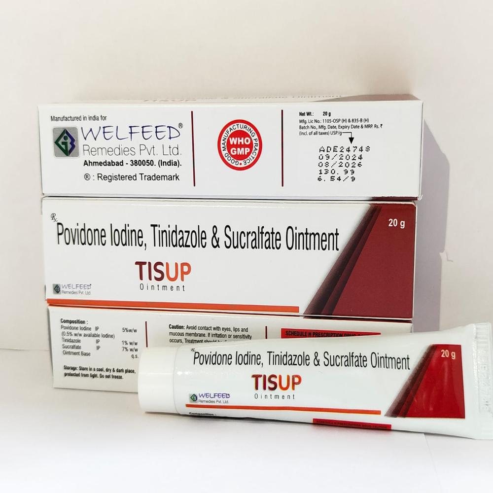 20g Sucralfate Tinidazole And Povidone Iodine Ointment - Application: Personal Care