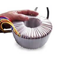 Toroidal Power Transformer - Metal, 110/220 Volt (v) , Single-phase, 50 Hertz (hz), Efficient Design With Low Electromagnetic Interference For Industrial Use